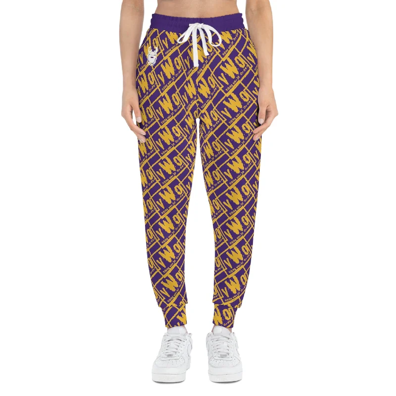 Athletic Joggers - Purple/Gold - VWO (Framed)