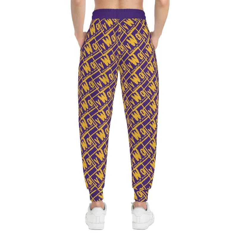 Athletic Joggers - Purple/Gold - VWO (Framed)