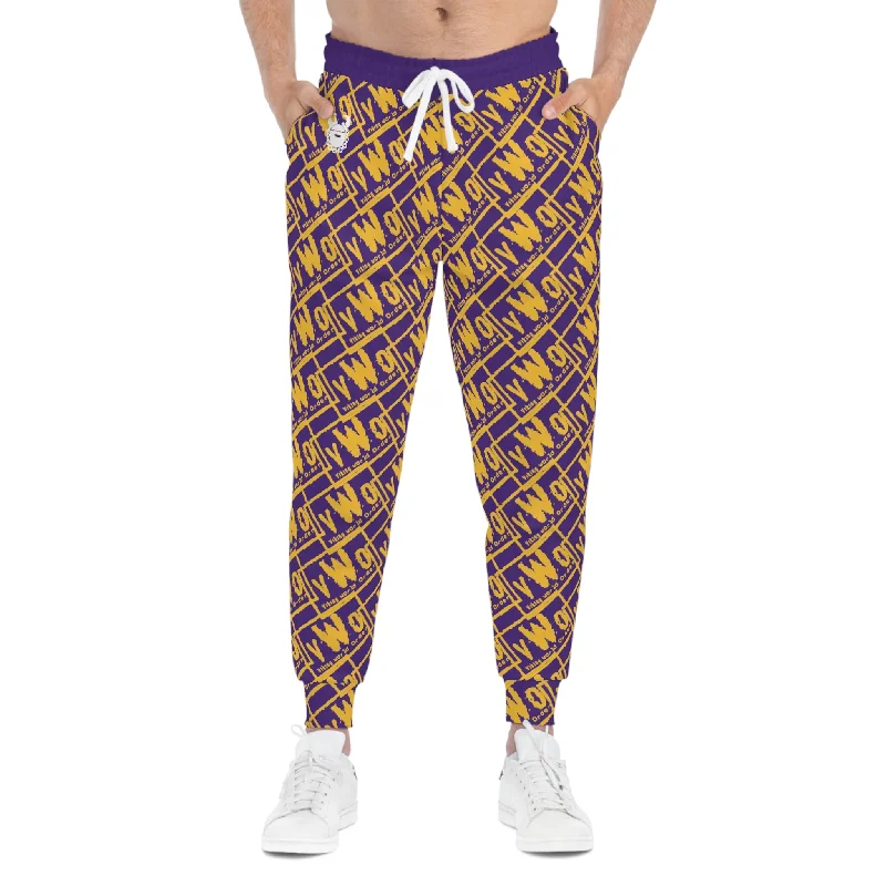 Athletic Joggers - Purple/Gold - VWO (Framed)