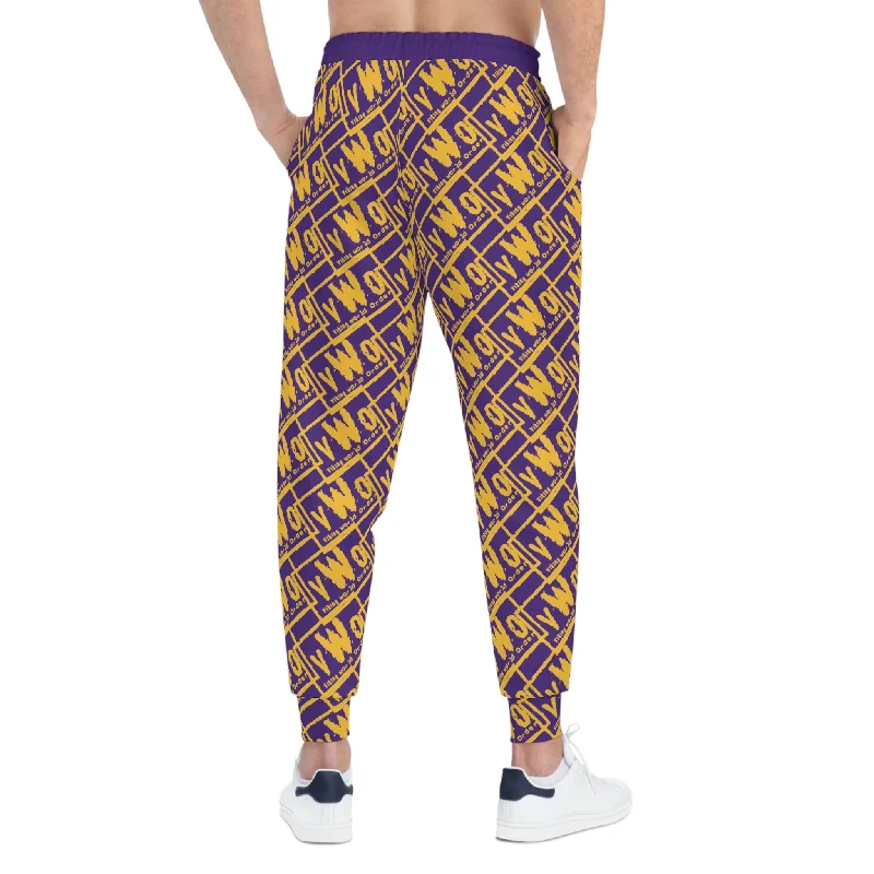 Athletic Joggers - Purple/Gold - VWO (Framed)