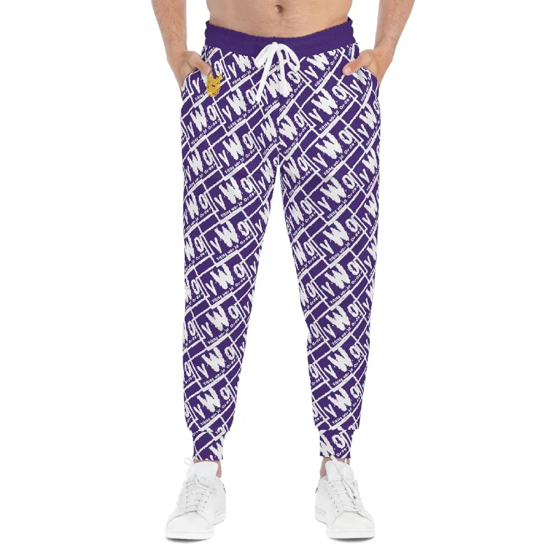 Athletic Joggers - Purple/White - VWO (Framed)