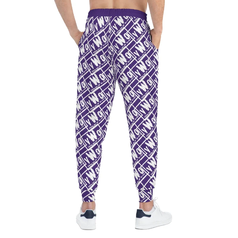 Athletic Joggers - Purple/White - VWO (Framed)