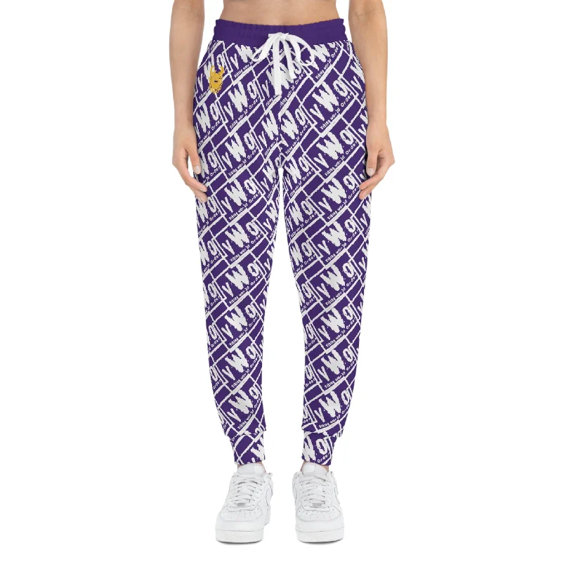 Athletic Joggers - Purple/White - VWO (Framed)