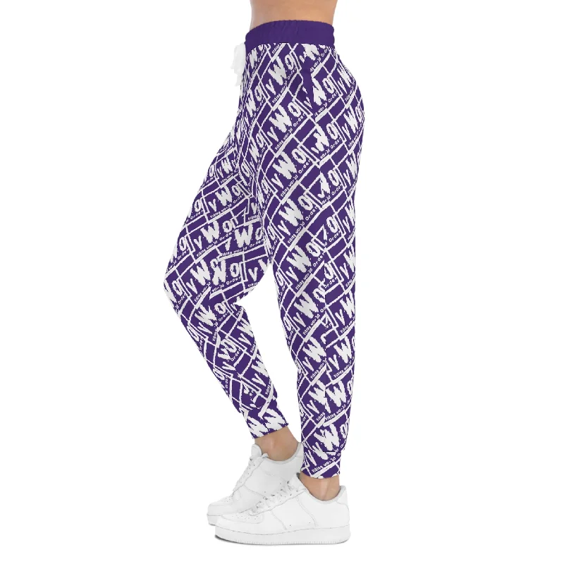 Athletic Joggers - Purple/White - VWO (Framed)