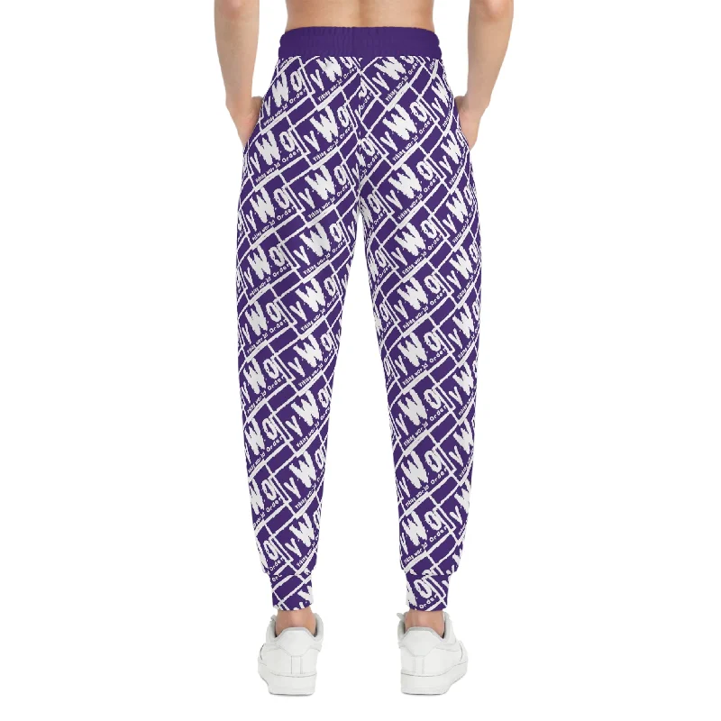 Athletic Joggers - Purple/White - VWO (Framed)