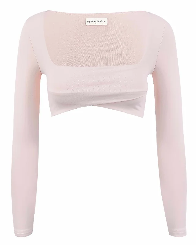 Infinity Long Sleeve Sports Crop - Rose