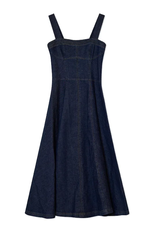 Cici Denim Midi Dress