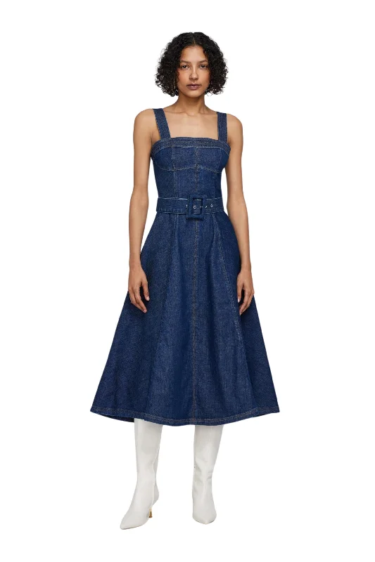 Cici Denim Midi Dress