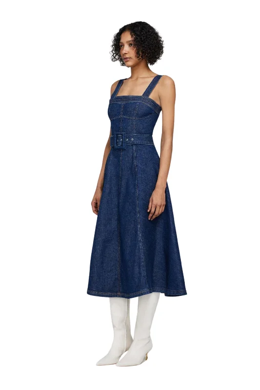 Cici Denim Midi Dress