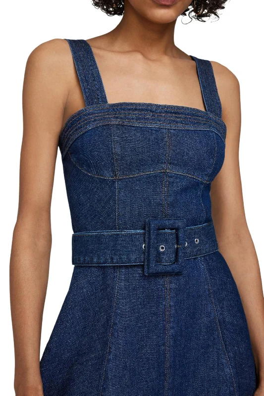 Cici Denim Midi Dress