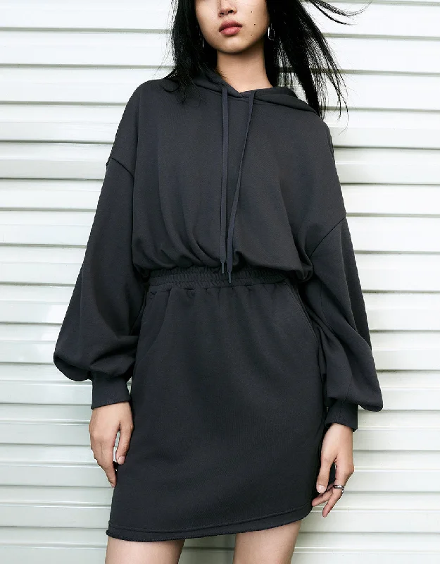 Hooded Straight Dress