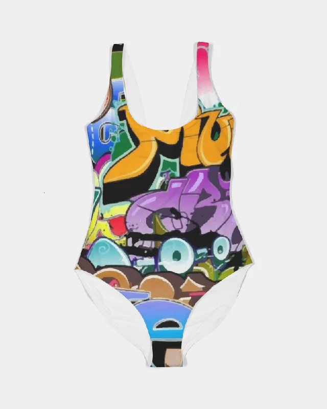 AKH Graffiti Art Women's One-Piece Swimsuit