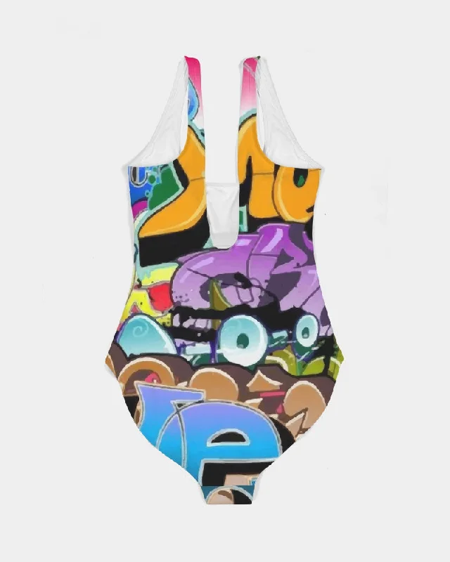 AKH Graffiti Art Women's One-Piece Swimsuit