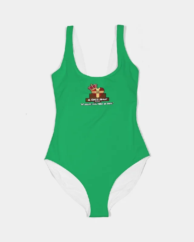 AKH Green Women's One-Piece Swimsuit