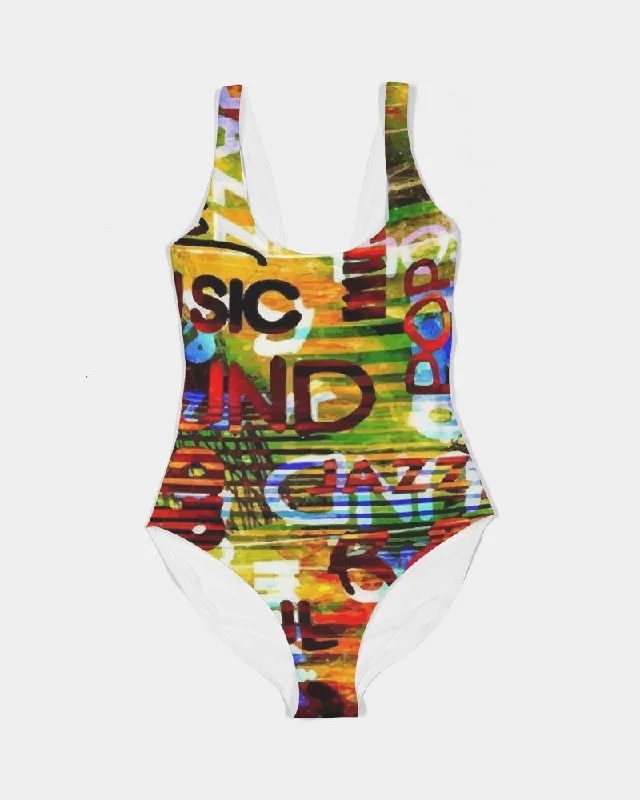 AKH Sounds of Music Women's One-Piece Swimsuit