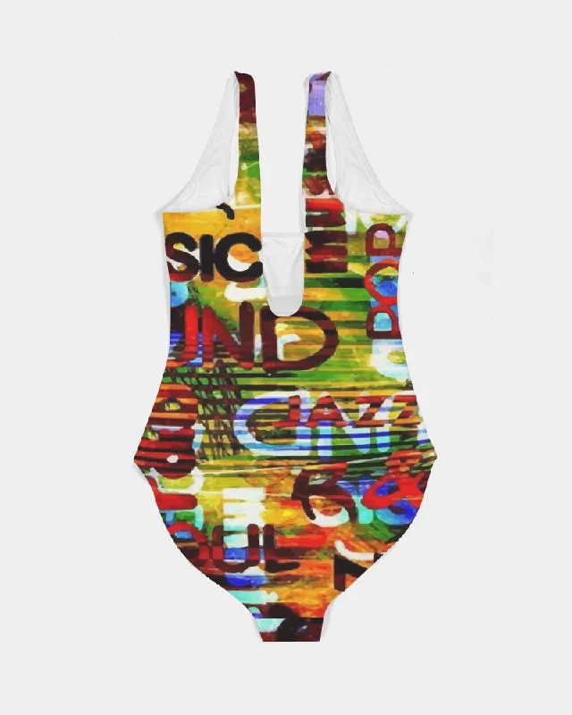 AKH Sounds of Music Women's One-Piece Swimsuit