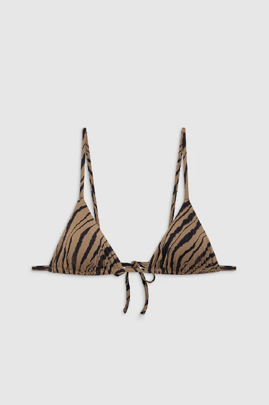 Brielle Bikini Top - Tiger Shell Print