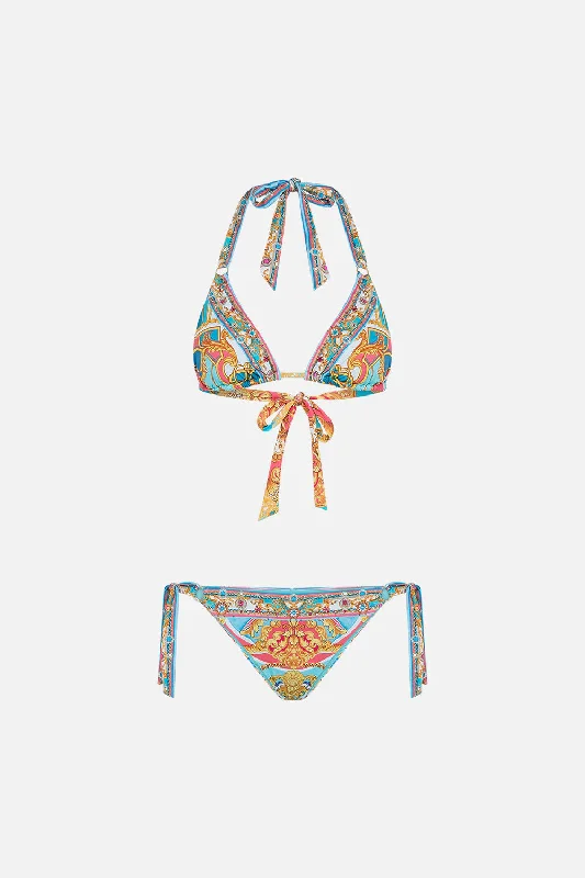 CAMILLA SOFT TIE TRI BIKINI WITH TRIMS - SAIL AWAY WITH ME