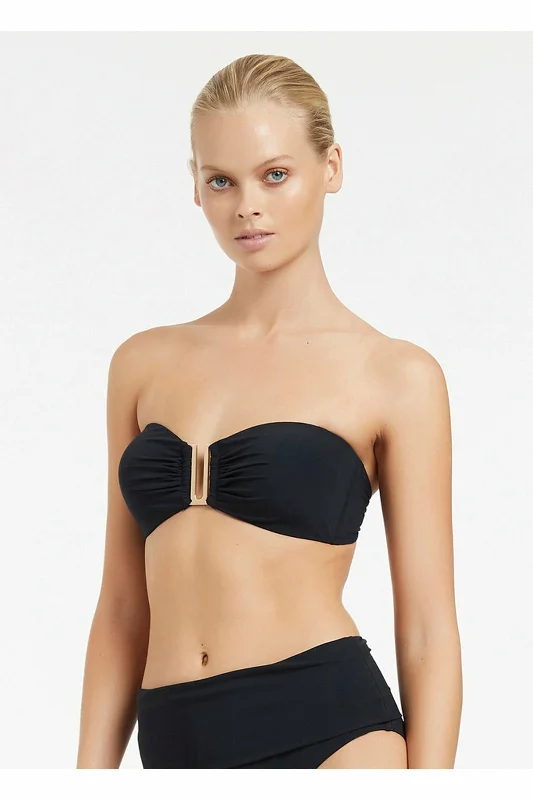 JETS ESSENTIAL JETSET BANDEAU TOP - DEEP NAVY