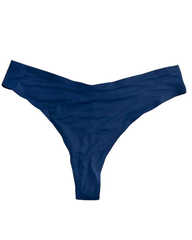 Navy Thong Bikini Bottom - 2X, 3X, 4X