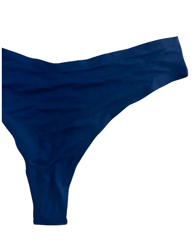 Navy Thong Bikini Bottom - 2X, 3X, 4X