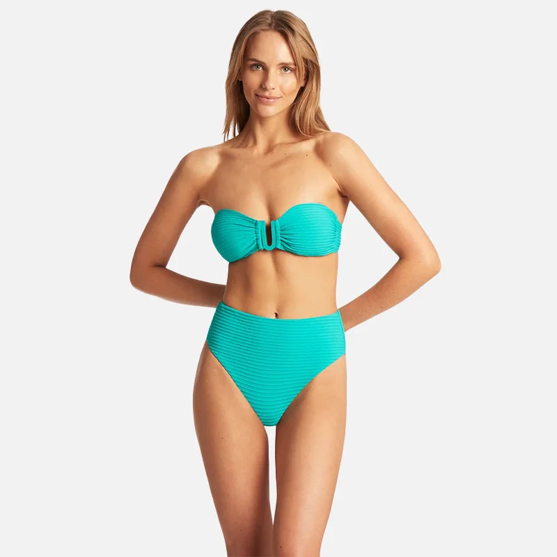 Sea Level Spinnaker U Bra Bandeau - Aqua