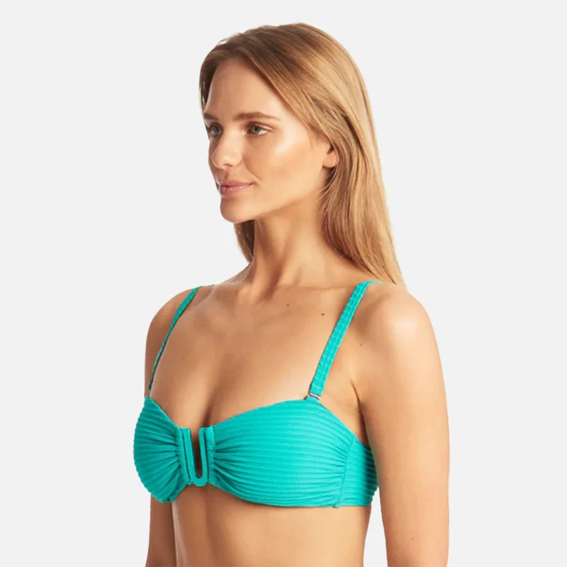 Sea Level Spinnaker U Bra Bandeau - Aqua