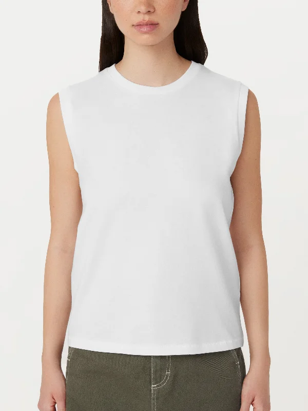 The Sleeveless T-Shirt in Bright White