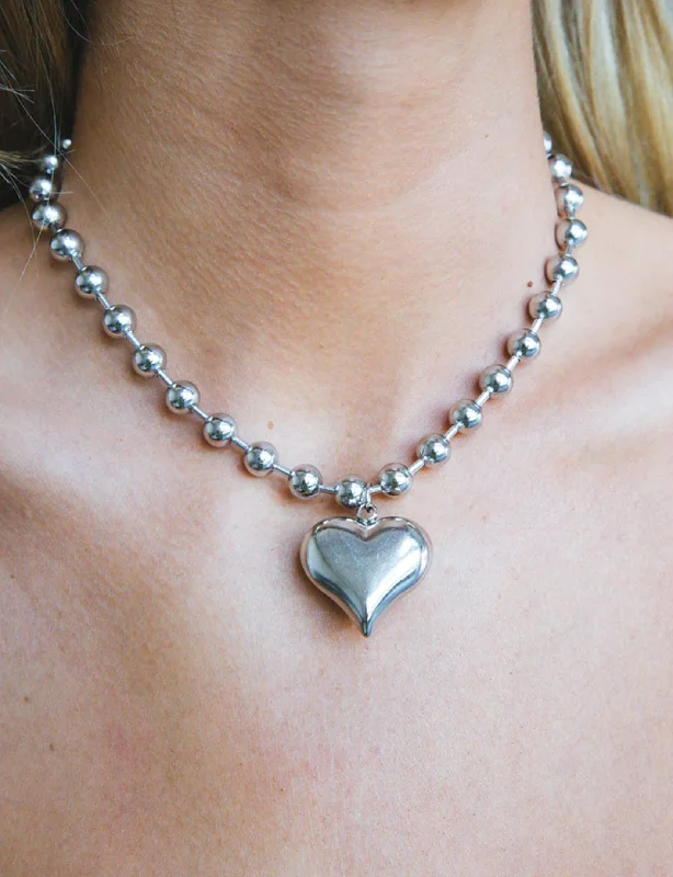 Love In All Necklace, Silver