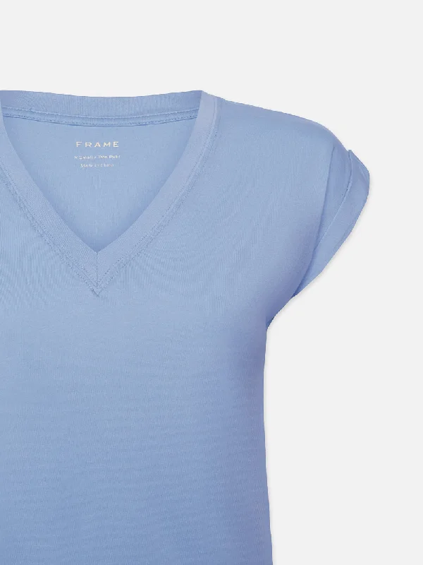 Easy V-Neck Tee -- Light Blue