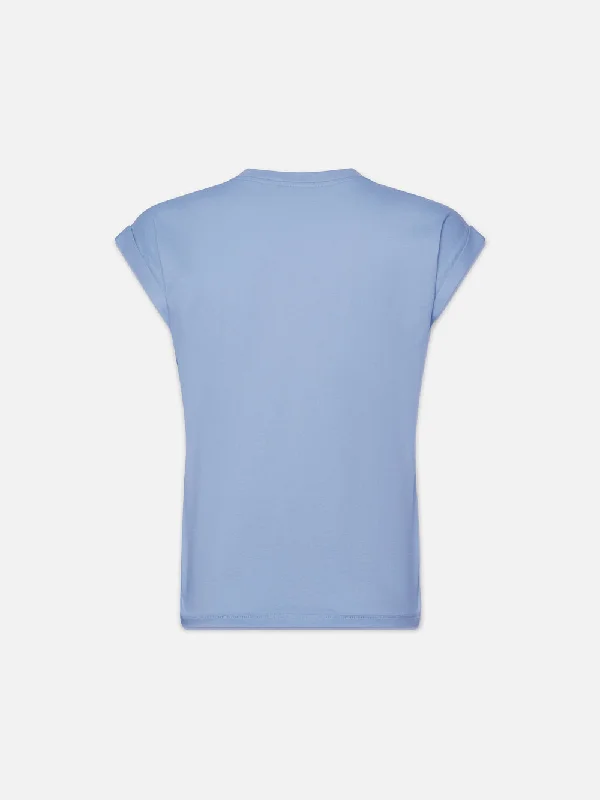 Easy V-Neck Tee -- Light Blue