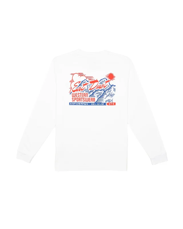 Joshua L/S T Basic Jersey White