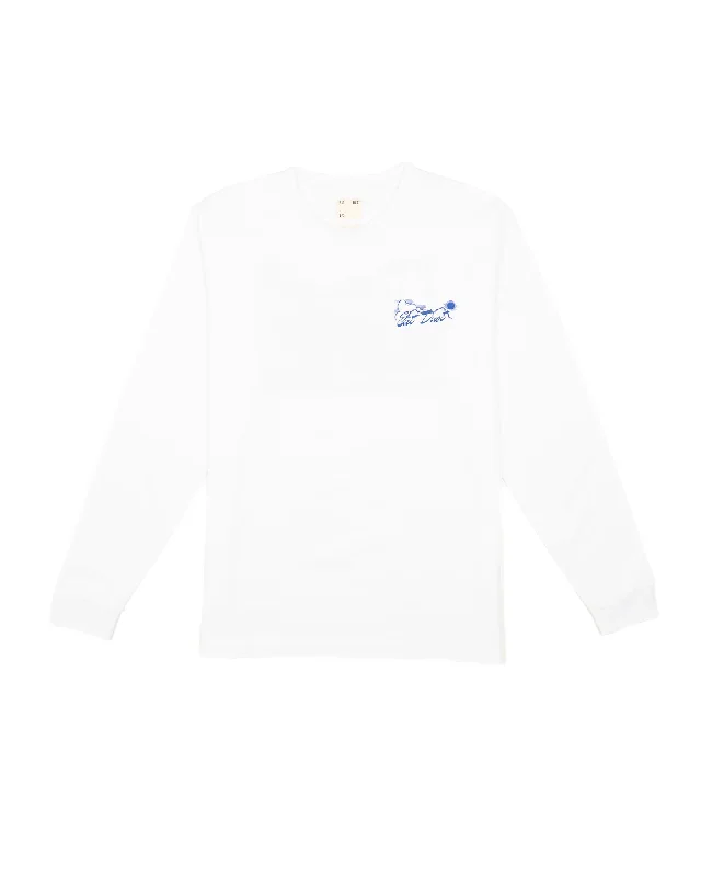 Joshua L/S T Basic Jersey White