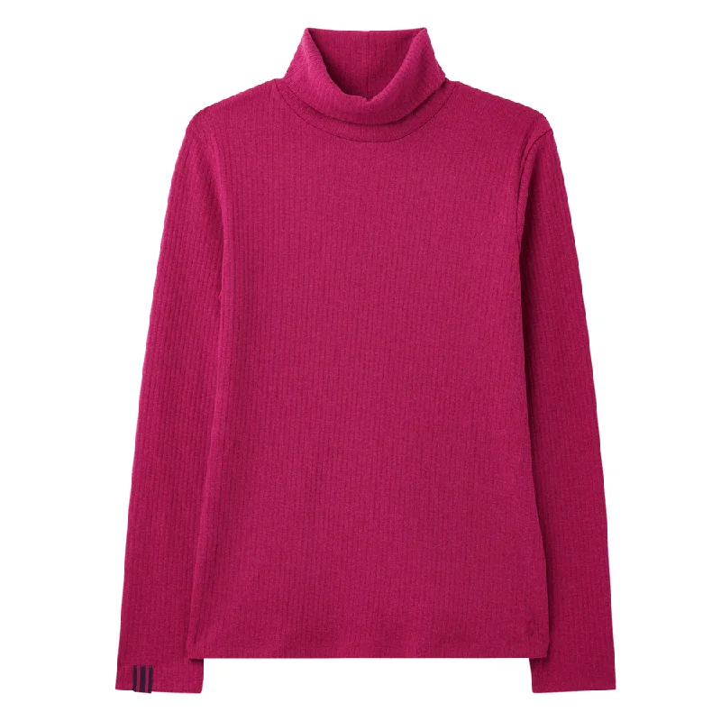 Joules Ladies Clarissa Solid Roll Neck Jersey Top