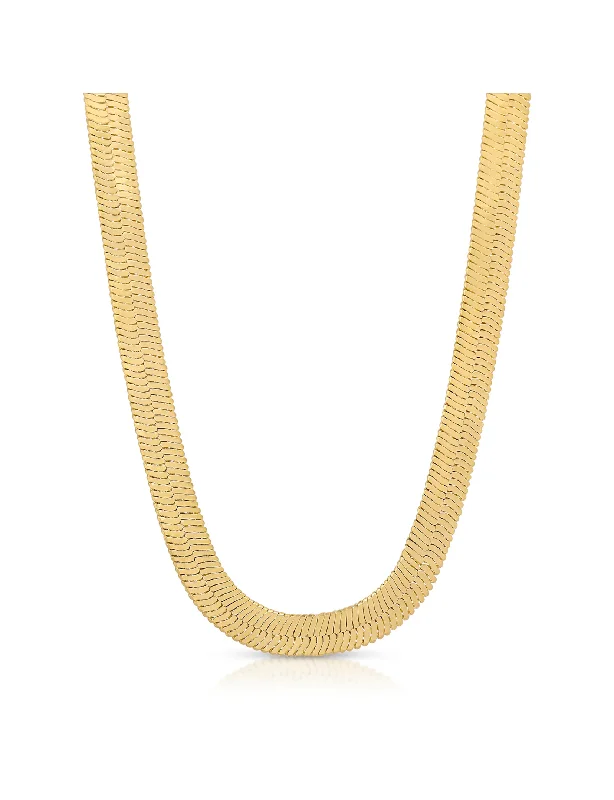 Omega Necklace, Gold