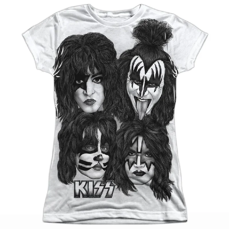 KISS Heads Sub White T-Shirt