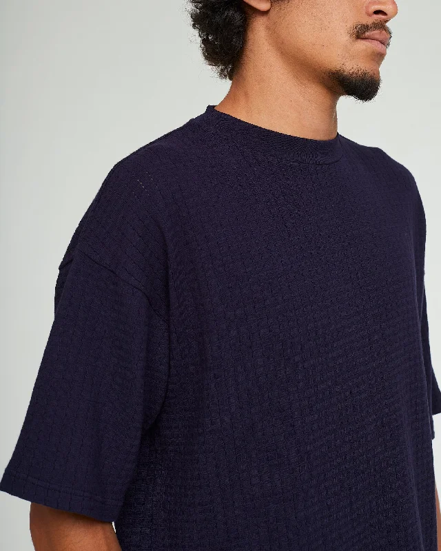 Big T Cotton Mesh Dark Navy