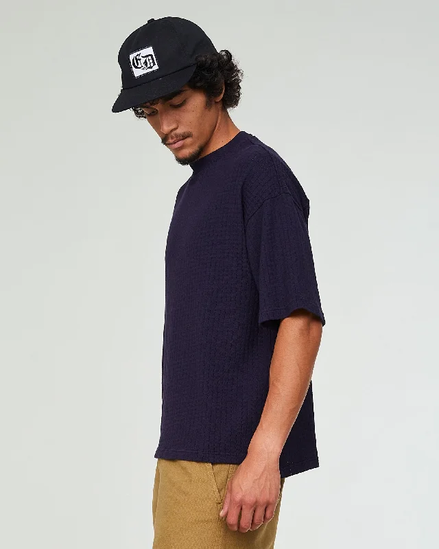 Big T Cotton Mesh Dark Navy