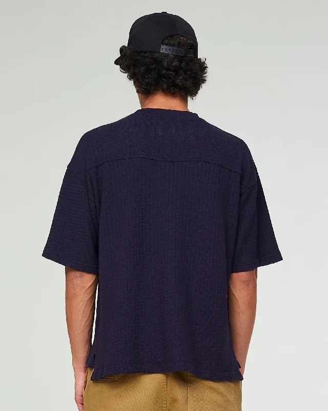 Big T Cotton Mesh Dark Navy