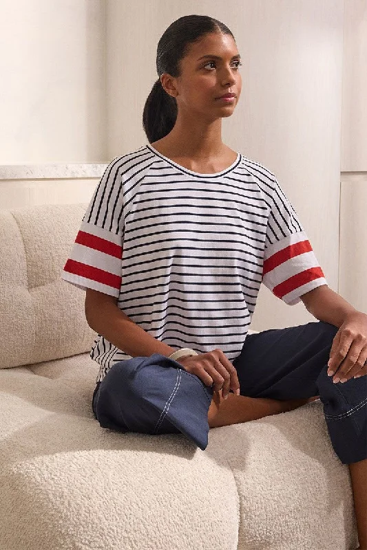 Marco Polo - YTMS57465 Raglan Stripe Tee