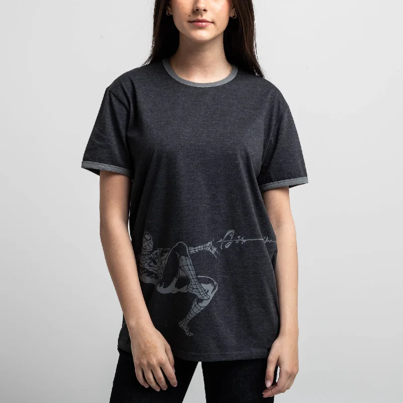 Spider-Man Web Slinging Charcoal Tee