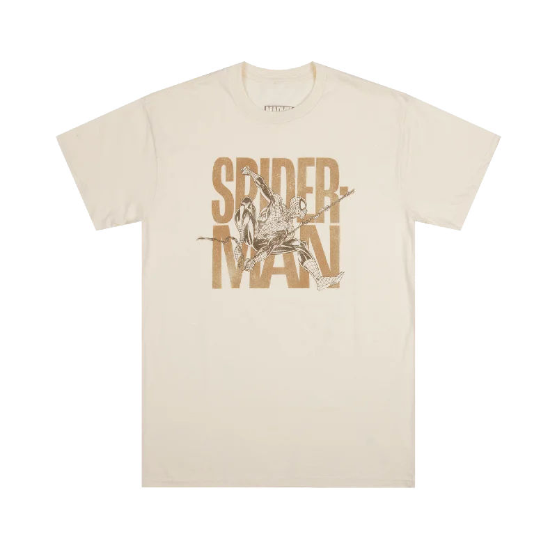 Spider-Man Web Slinging Natural Tee