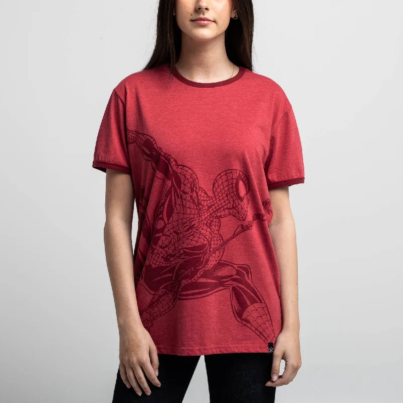 Spider-Man Web Slinging Red Tee