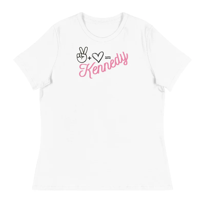 Peace + Love= Women's Relaxed Tee