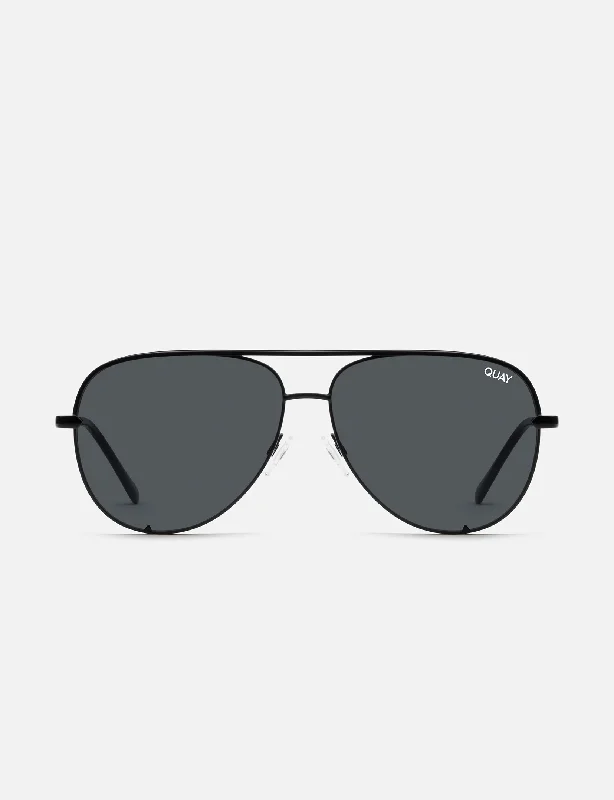 High Key Polarized Sunglasses, Black/Smoke