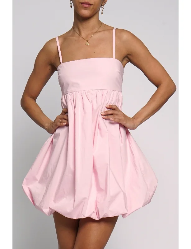 City Bubble Mini Dress, Pink