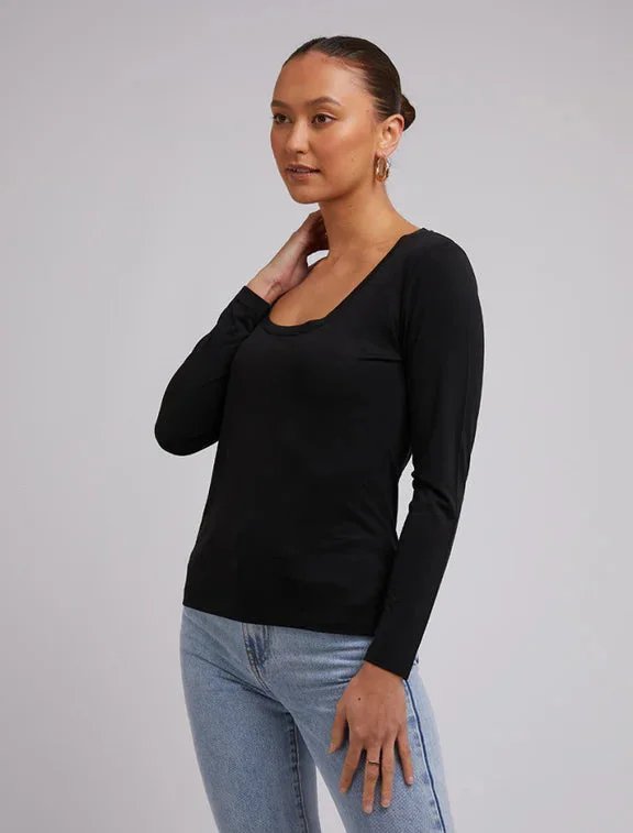 SILENT THEORY HARPER LONG SLEEVE BLACK