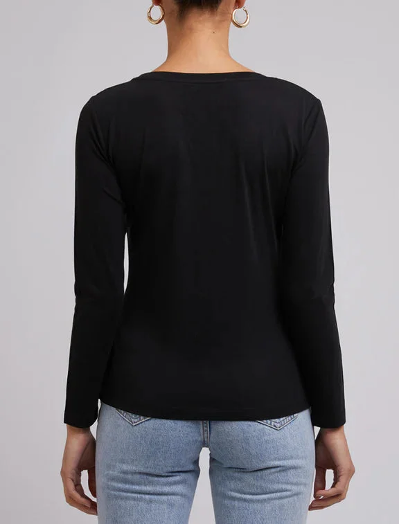 SILENT THEORY HARPER LONG SLEEVE BLACK