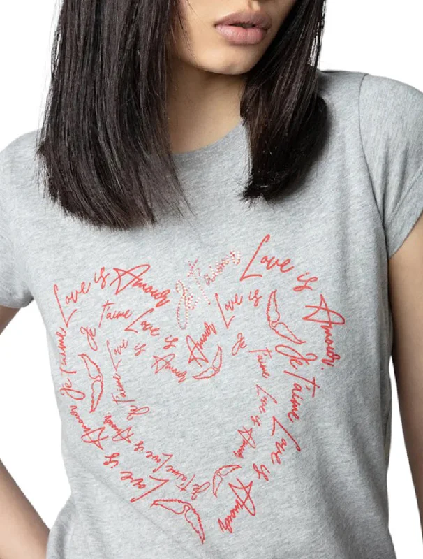 Skinny Heart T-Shirt- ZADIG & VOLTAIRE