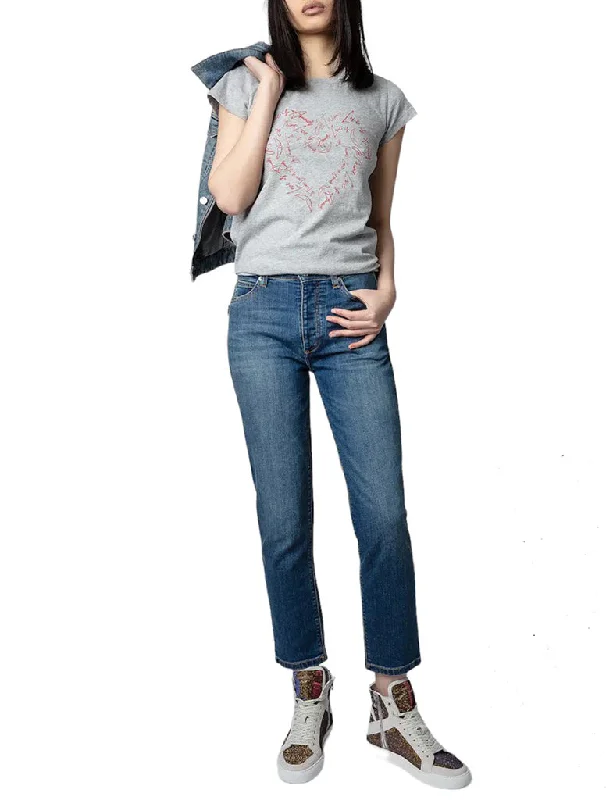 Skinny Heart T-Shirt- ZADIG & VOLTAIRE